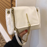 Large Capacity PU Leather Ladies Shoulder Bags Tassel Women's Crossbody Bag