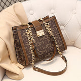 Multi-function PU Leather Travel Shoulder Bag Large Capacity for Women