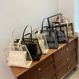Large Capacity PVC One Shoulder Bag Women's Transparent Handbag