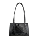 Large Capacity Patent Leather Shoulder Bag for Women