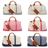 Personalized Monogram Bag Canvas Travel Duffle Embroidered Name Ladies Holiday G