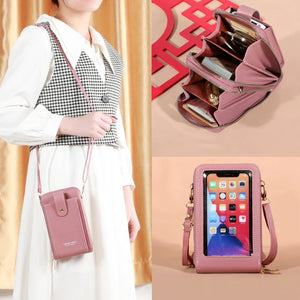 Large Capacity Phone Pocket Shoulder Bag for Women Multi-layer Crossbody Bags