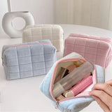 Large Plush Cosmetic Storage Bag Makeup Organizer Handbag Pencil Case