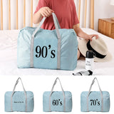 Large Capacity Portable Luggage Bag Years Print Travel Bag Unisex