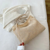 Large Capacity Straw-Weaved Women Tote Bag