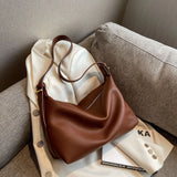 Large Capacity Leather Shoulder Tote Bag for Women