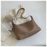 Large Capacity Leather Shoulder Tote Bag for Women