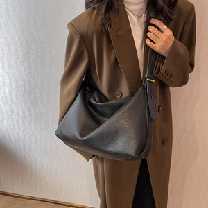 Large Capacity Leather Shoulder Tote Bag for Women