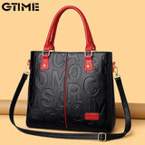 Retro Leather Woman Handbag Large Capacity Totes Bag #ZYNWY-313