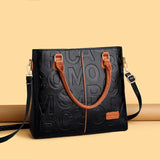 Retro Leather Woman Handbag Large Capacity Totes Bag #ZYNWY-313