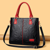 Retro Leather Woman Handbag Large Capacity Totes Bag #ZYNWY-313