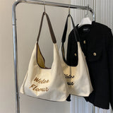 Large Capacity Retro Canvas Shoulder Bag Women's Tote Bag
