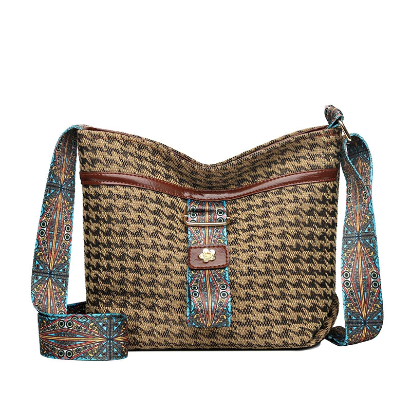 Retro Leather Ladies Shoulder Bag Messenger Bag Women's Tote Bag