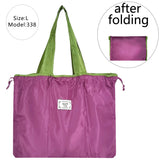 Large Capacity Reusable Foldable Shopping Bag Drawstring Grocery Bag