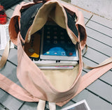 Large Capacity Grid Schoolbag For Students