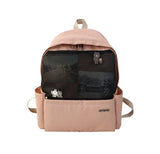 Large Capacity Grid Schoolbag For Students