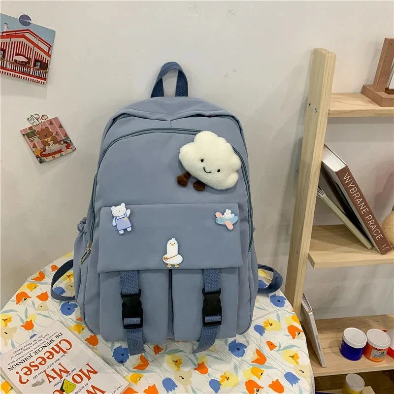 Large Capacity School Backpack Female Waterproof Student Schoolbag