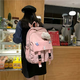 Large Capacity School Backpack Female Waterproof Student Schoolbag