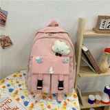 Large Capacity School Backpack Female Waterproof Student Schoolbag