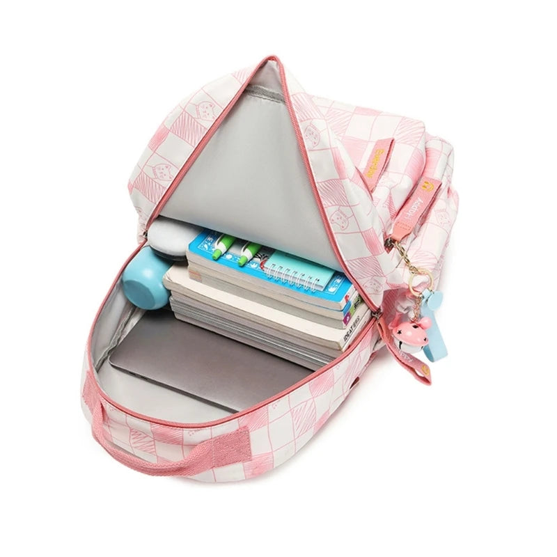 Large Capacity School Backpack Teen Girls Laptop Travel Bag