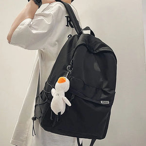 Large School Backpack for Teenagers Waterproof Nylon Travel Bag