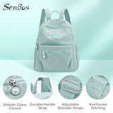 Large-Capacity School Bag Girls Teenager Backpack Lightweight Travel Backpack