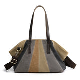 Large Capacity Shoulder Bag Soft Fashionable Canvas Handbags
