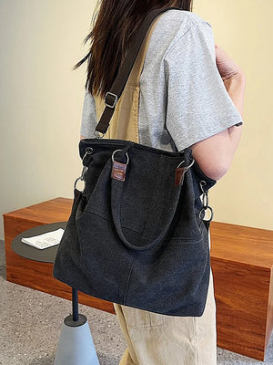 Large Capacity Canvas Shopper Tote Bags for Women