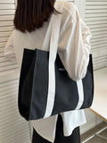 Large Capacity Shopper Canvas Tote Bags for Women Handbags