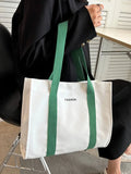 Large Capacity Shopper Canvas Tote Bags for Women Handbags
