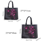 Large Capacity Shopping Bag Durable Female Rose Flower Tote Bag