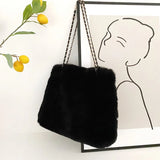 Large Capacity Plush Bag Women's Handbags Shoulder Bags