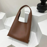 Large Capacity Bucket Bag Women PU Leather Shoulder Handbag Tote Travel Bag