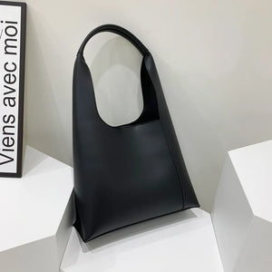 Large Capacity Bucket Bag Women PU Leather Shoulder Handbag Tote Travel Bag