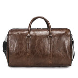 Large Capacity PU Leather Travel Duffel Bag for Short-Distance Travel