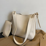 Large Capacity Shoulder Bag Retro Bucket Bags Women's Child Mother Bag