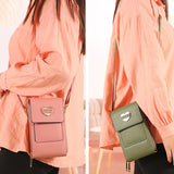 Large Capacity Shoulder Bag For Women With Touchable Cell Phone Pocket