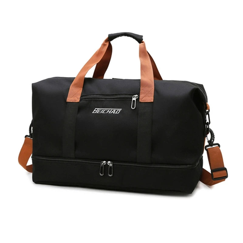Large Capacity Shoulder Bags Duffel Bag with Shoes Compartment