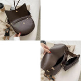 Large Capacity Shoulder Bags For Women Flap Tote Bags Crossbody Pack Leather