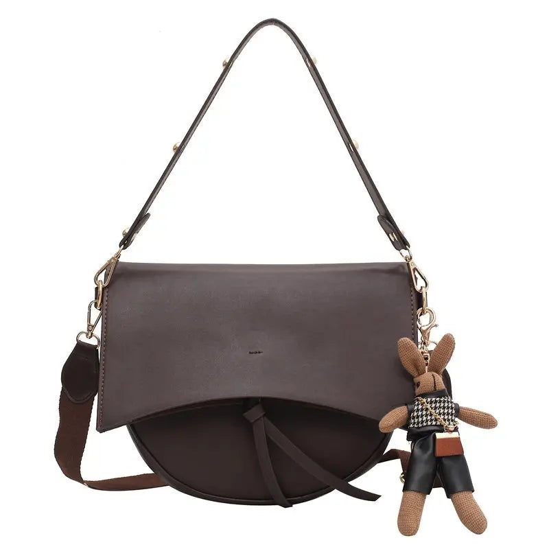 Large Capacity Shoulder Bags For Women Flap Tote Bags Crossbody Pack Leather