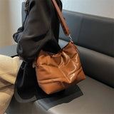 Large Capacity Shoulder Bags For Women PU Leather
