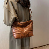 Large Capacity Shoulder Bags For Women PU Leather