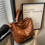 Large Capacity Shoulder Bags For Women PU Leather