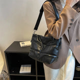 Large Capacity Shoulder Bags For Women PU Leather