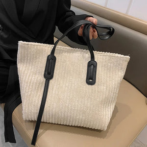 Large Capacity Plush Handbag Women's Tote Bag