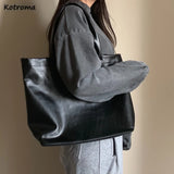 Large Capacity Shoulder Bags Women Shopping Tote Bag Travel Vintage Ladies Ins H