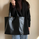 Large Capacity Shoulder Bags Women Shopping Tote Bag Travel Vintage Ladies Ins H