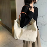 Large Capacity Canvas Shoulder Bag for Women All-match Travel Tote