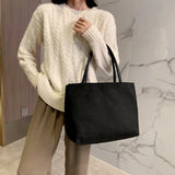 Large Capacity Canvas Shoulder Bag for Women All-match Travel Tote