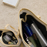 Large Capacity Shoulder Bags Women All Match Canvas Casual Totes Preppy Streetwe